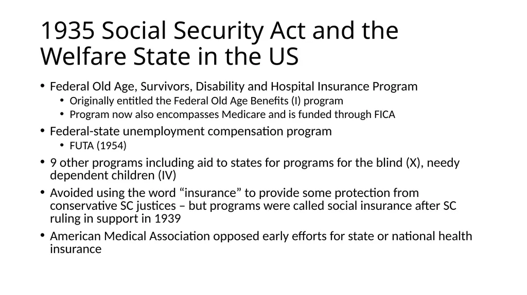 HCMI 4225: History of Public Health Insurance in - slide 36 of 83