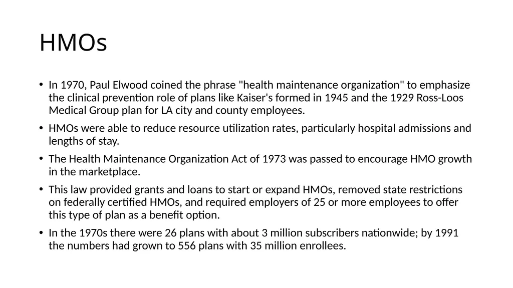 HCMI 4225: History of Public Health Insurance in - slide 70 of 83