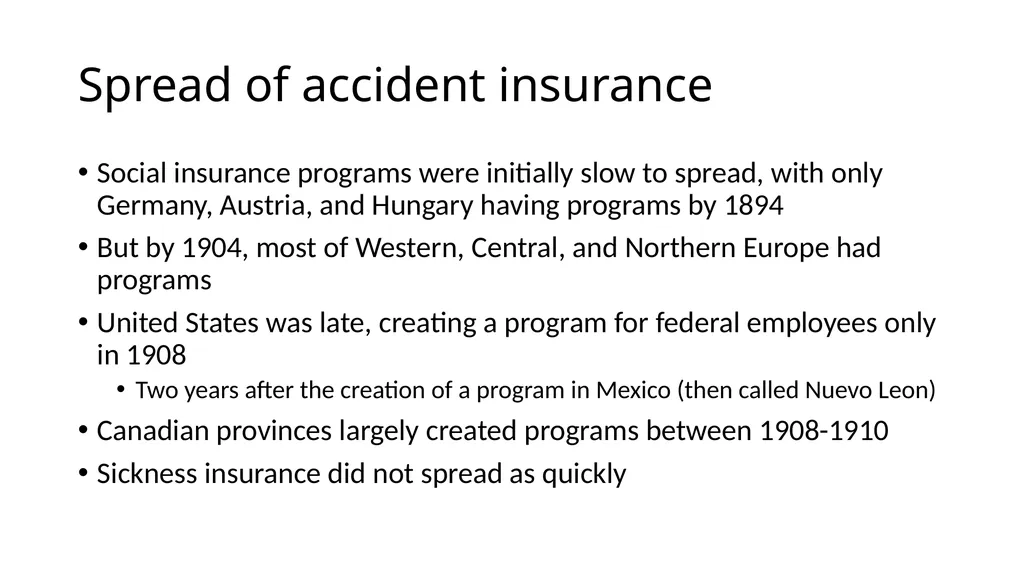 HCMI 4225: History of Public Health Insurance in - slide 25 of 83