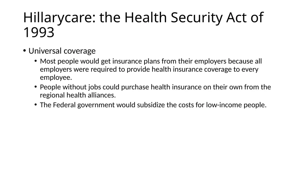 HCMI 4225: History of Public Health Insurance in - slide 77 of 83