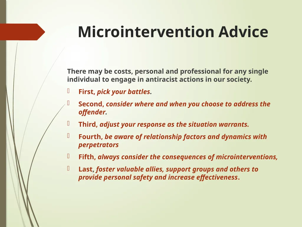 Disarming Microaggressions: Using - slide 44 of 45