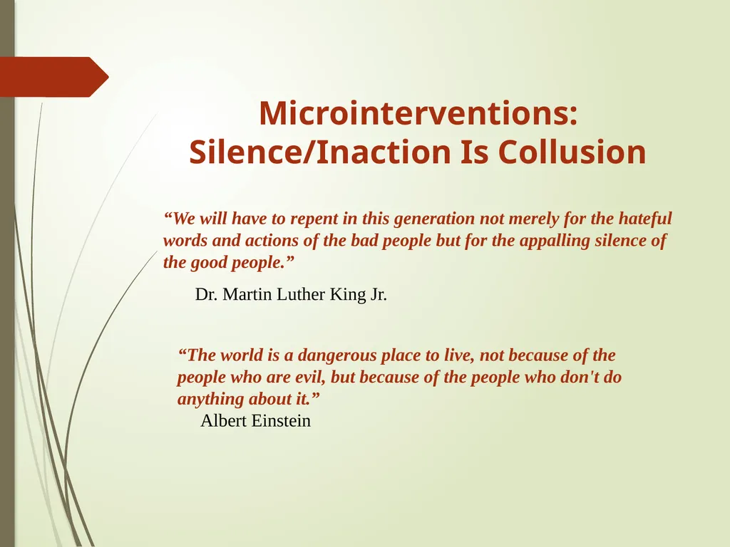 Disarming Microaggressions: Using - slide 16 of 45