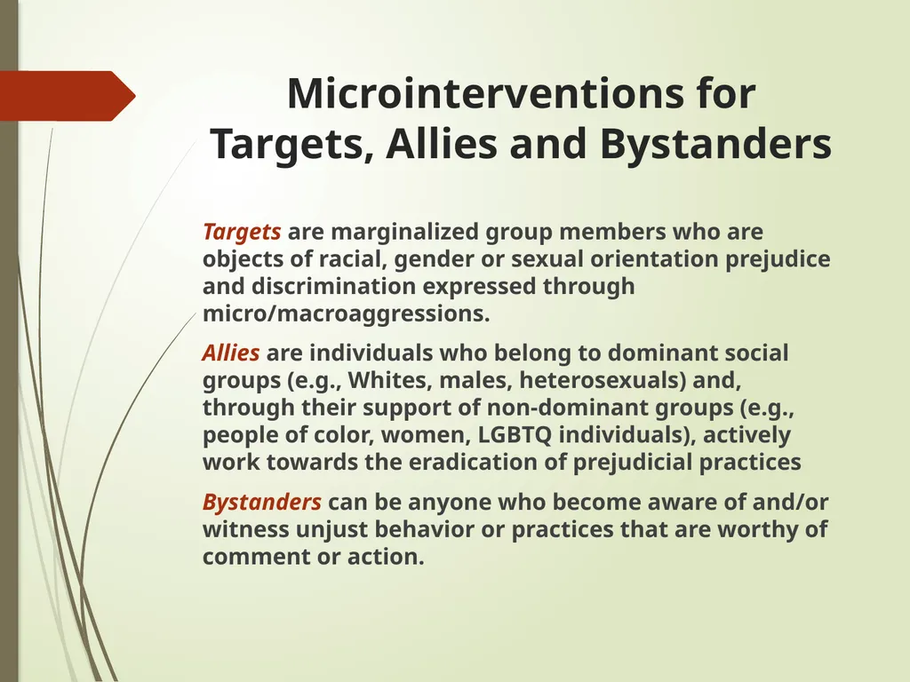 Disarming Microaggressions: Using - slide 23 of 45