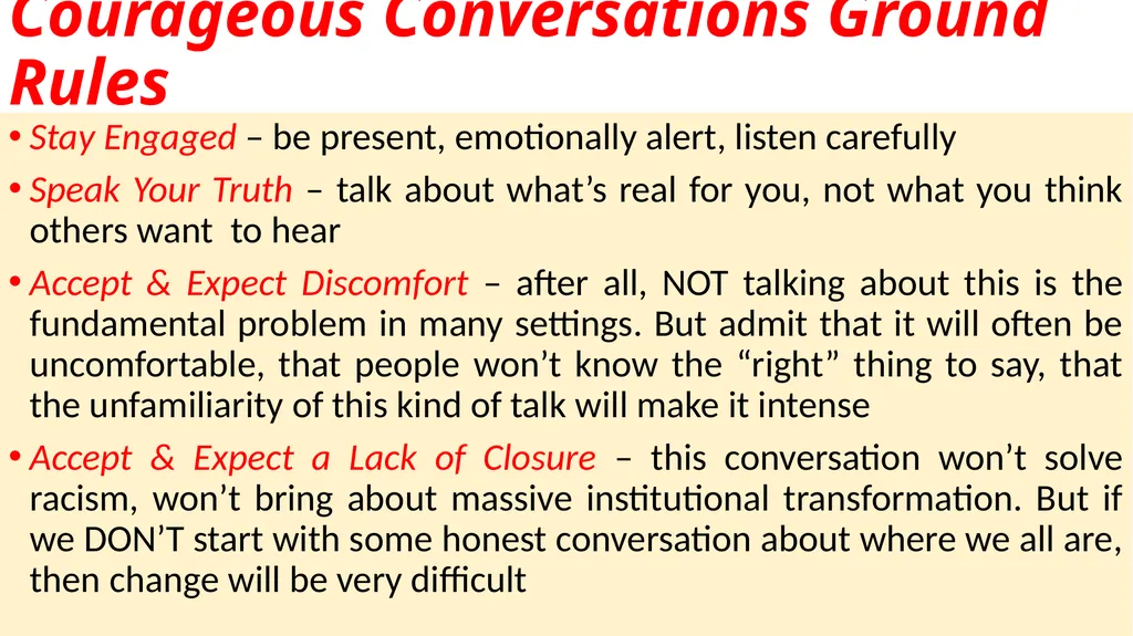 Preparing to Talk About Race Stephen Brookfield - slide 5 of 22