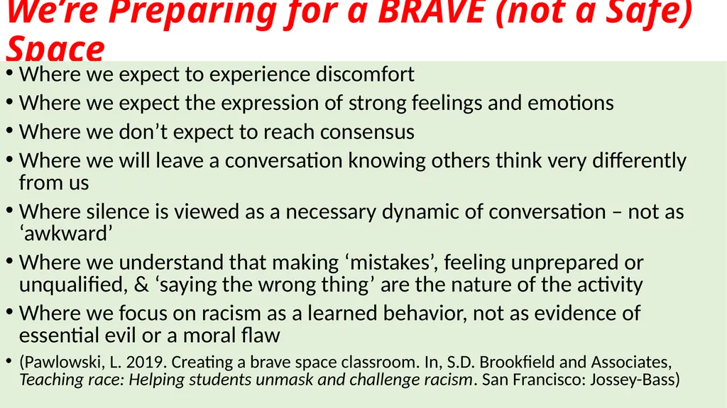Preparing to Talk About Race Stephen Brookfield - slide 7 of 22