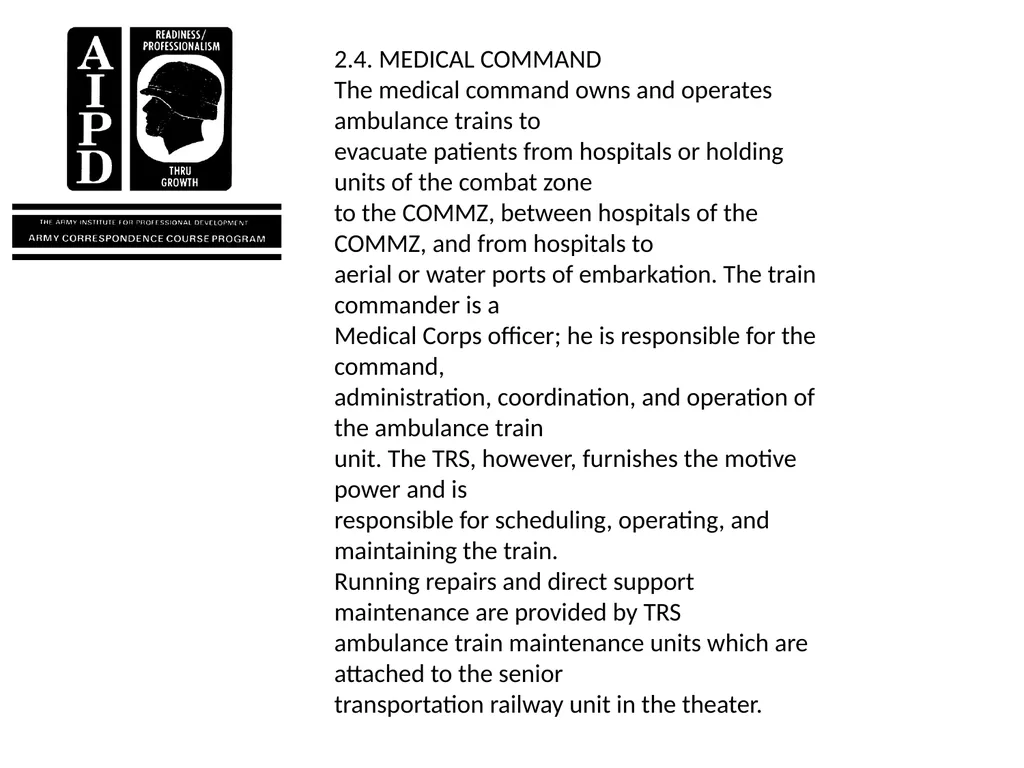 INTRODUCTION Military railroads operate basically - slide 36 of 95