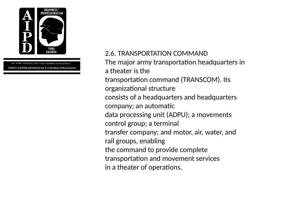 INTRODUCTION Military railroads operate basically - slide 40 of 95