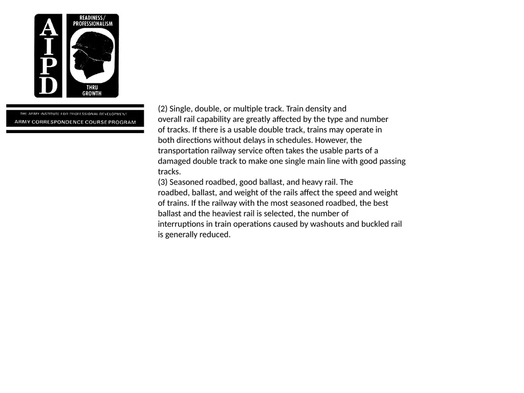 INTRODUCTION Military railroads operate basically - slide 11 of 95