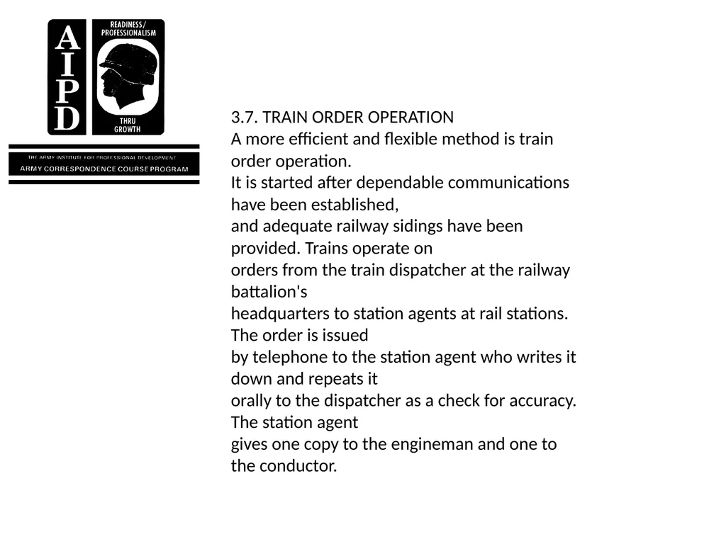 INTRODUCTION Military railroads operate basically - slide 88 of 95