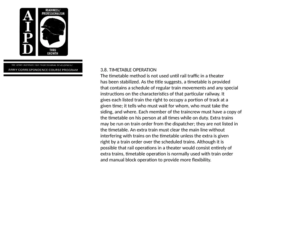 INTRODUCTION Military railroads operate basically - slide 92 of 95