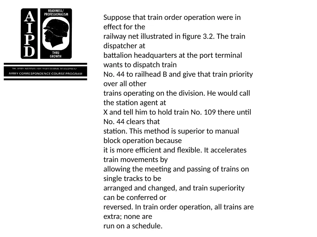INTRODUCTION Military railroads operate basically - slide 91 of 95