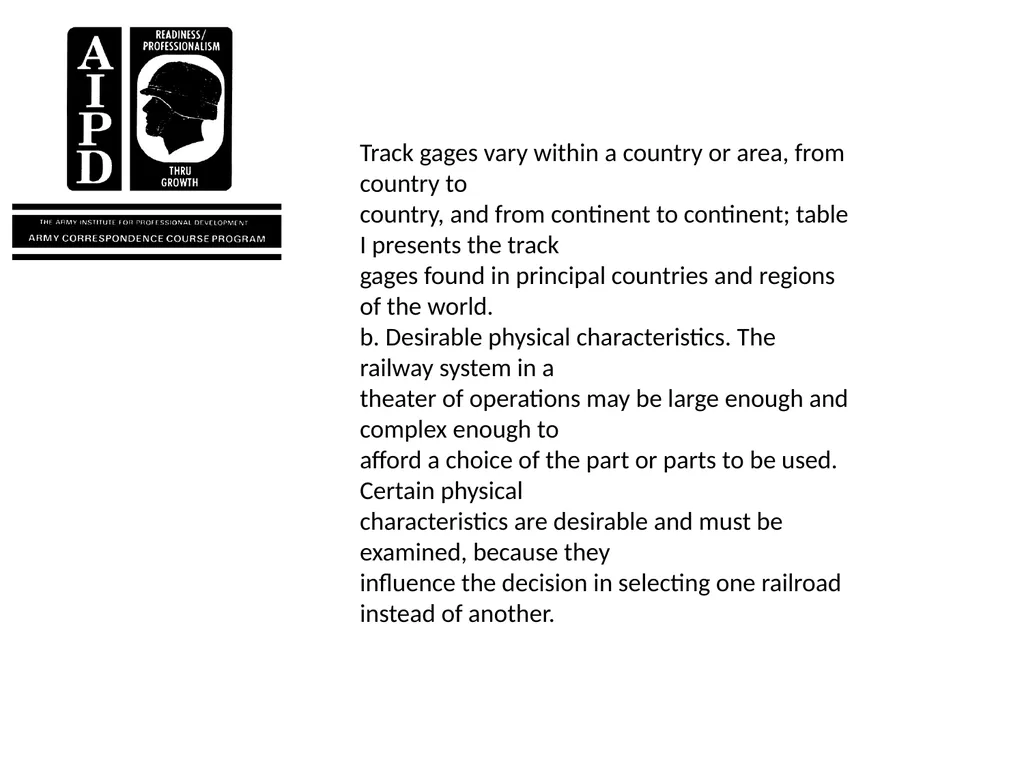 INTRODUCTION Military railroads operate basically - slide 8 of 95