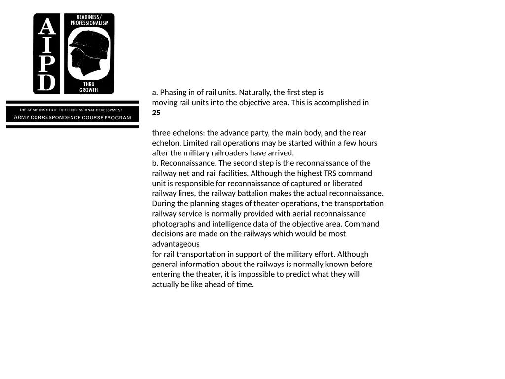 INTRODUCTION Military railroads operate basically - slide 66 of 95