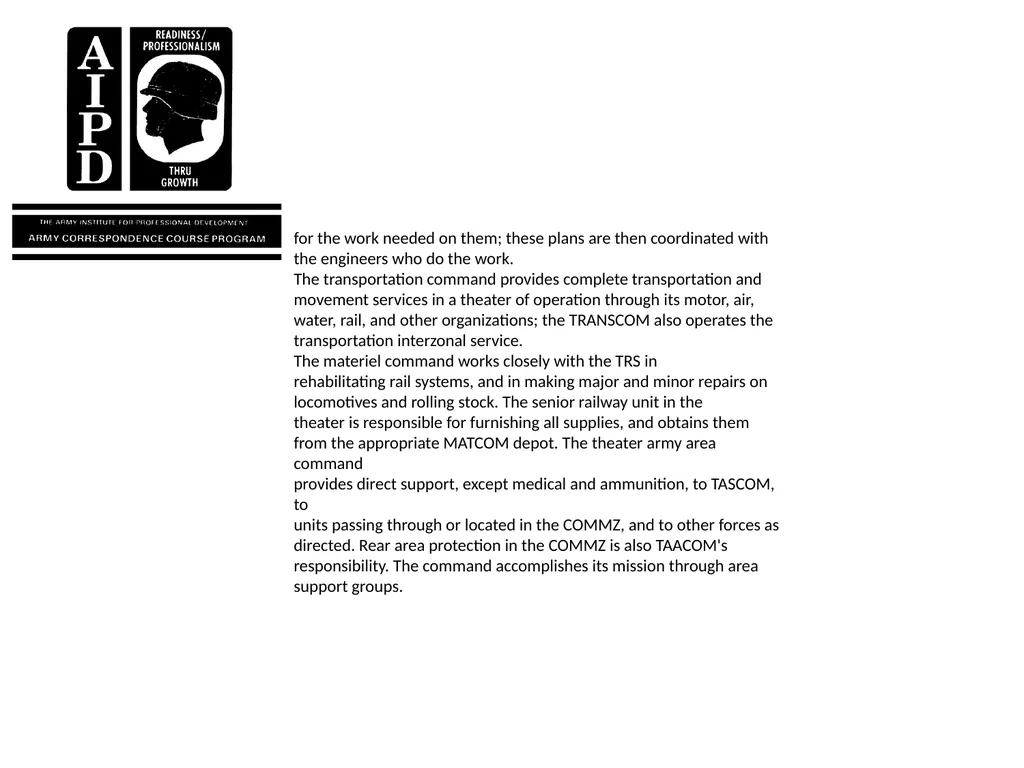 INTRODUCTION Military railroads operate basically - slide 58 of 95