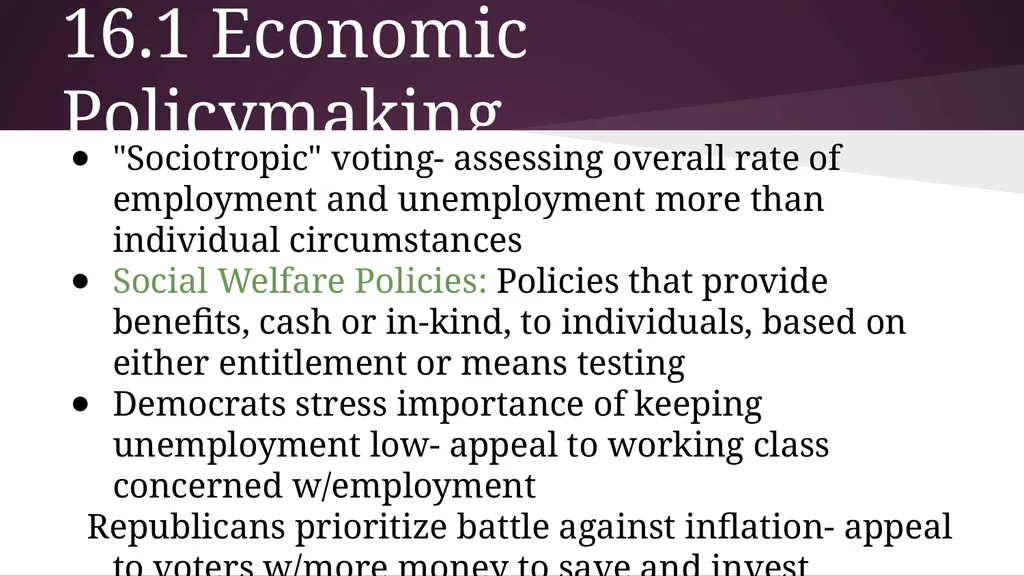 Chapter 16 Economic and Social Welfare - slide 2 of 35