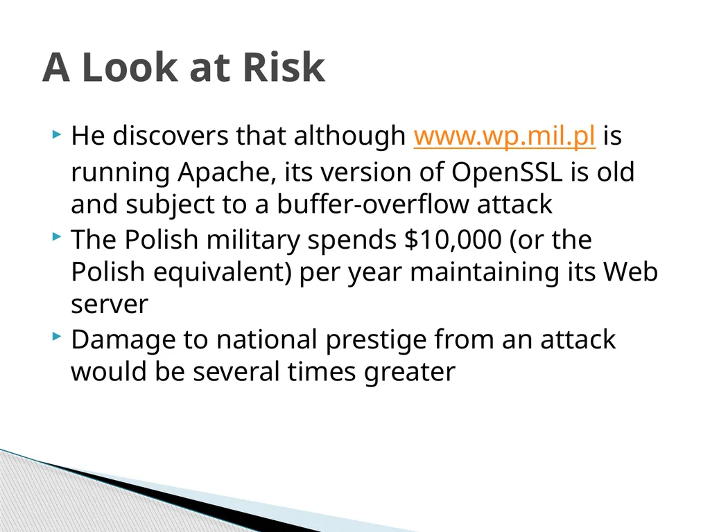 CSIS 3756 Security Design Mr. Mark Welton Course - slide 25 of 32