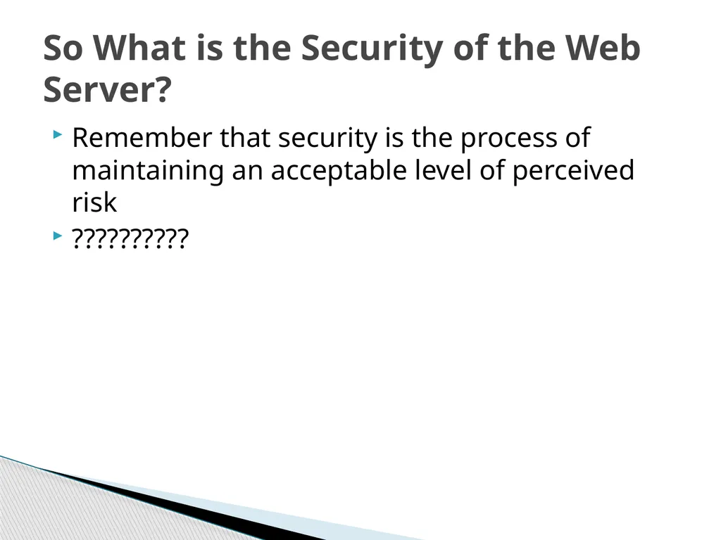 CSIS 3756 Security Design Mr. Mark Welton Course - slide 28 of 32