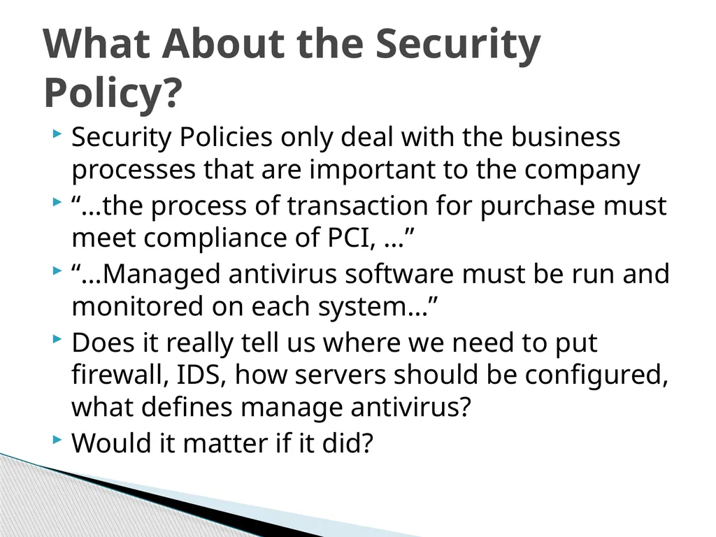 CSIS 3756 Security Design Mr. Mark Welton Course - slide 23 of 32