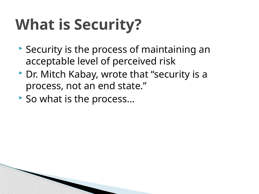 CSIS 3756 Security Design Mr. Mark Welton Course - slide 11 of 32