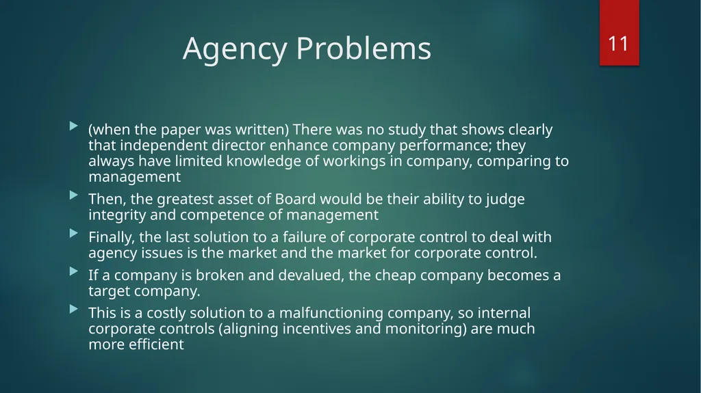 Forensic Finance: ENRON and Others Stephen A. Ross - slide 11 of 15