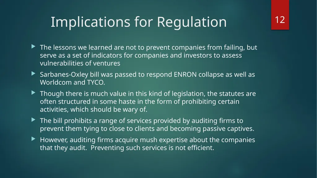 Forensic Finance: ENRON and Others Stephen A. Ross - slide 12 of 15