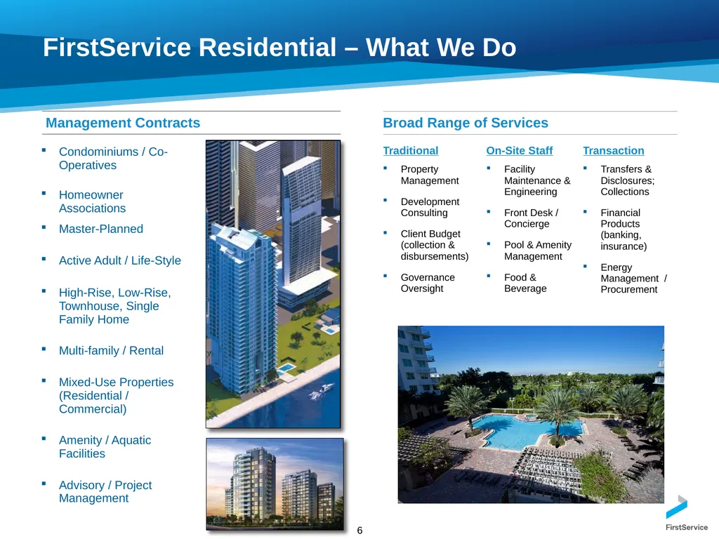 FirstService Corporation Investors Presentation - slide 6 of 22