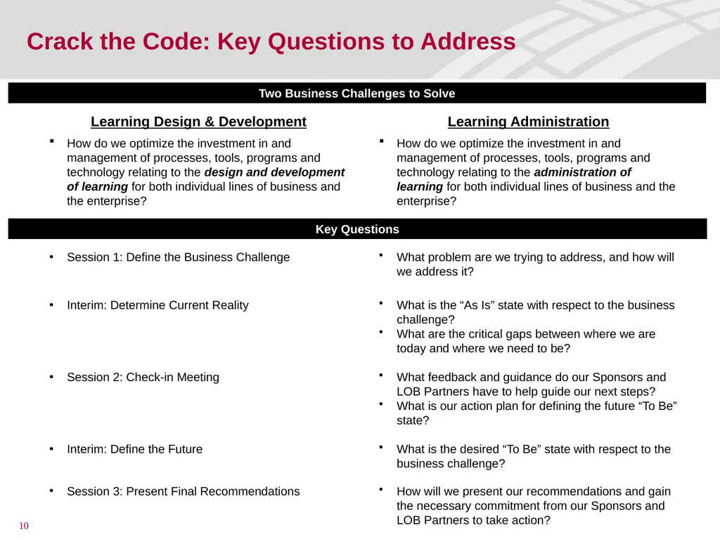 Crack the Code: Driving Learning at BAC Through - slide 10 of 18