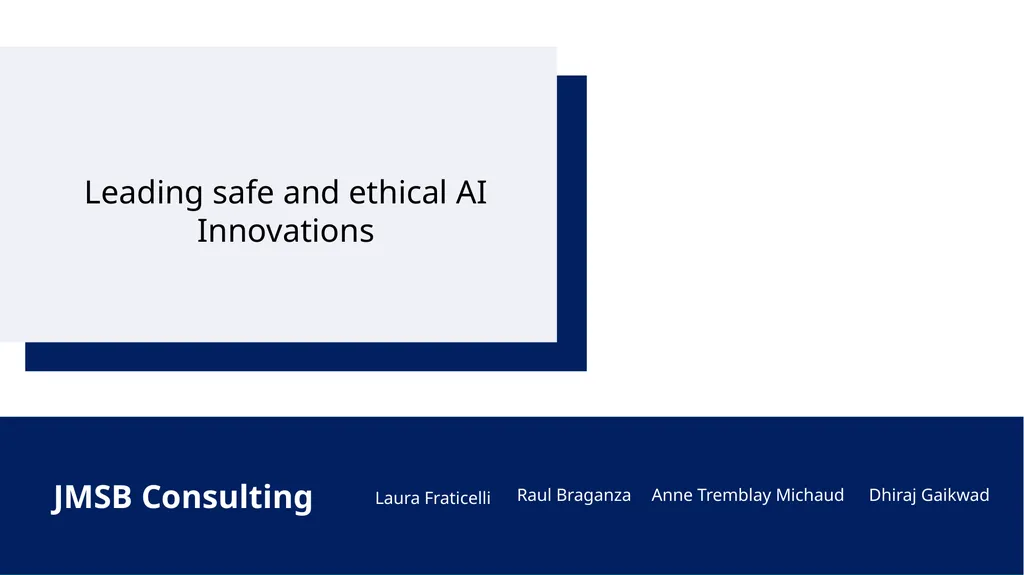 Laura Fraticelli Raul Braganza Anne Tremblay