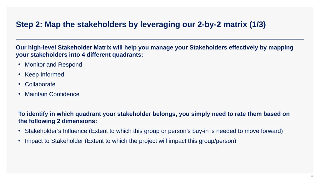 Stakeholder Engagement Strategy Tutorial & - slide 4 of 12