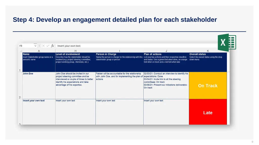 Stakeholder Engagement Strategy Tutorial & - slide 9 of 12