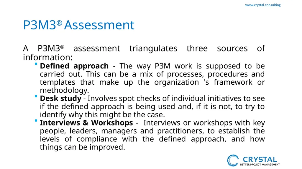 P3M3 Facilitated Self-Assessment Portfolio - slide 2 of 38