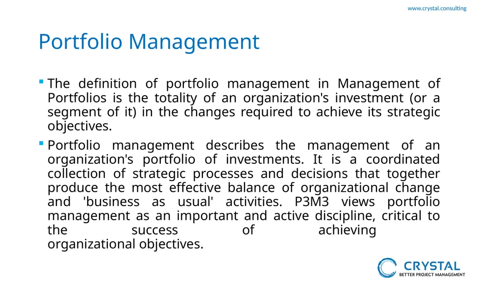 P3M3 Facilitated Self-Assessment Portfolio - slide 7 of 38