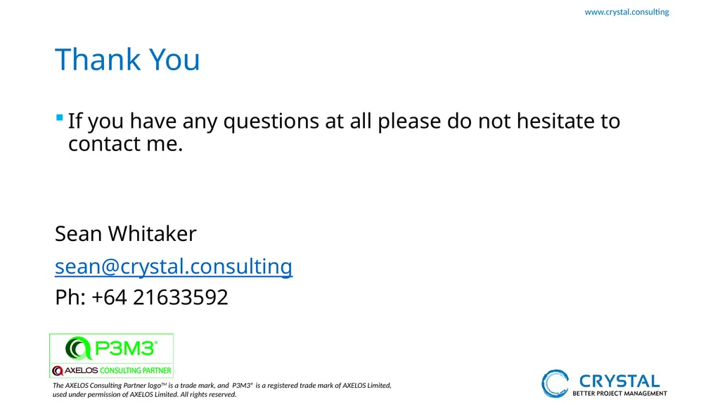 P3M3 Facilitated Self-Assessment Portfolio - slide 38 of 38