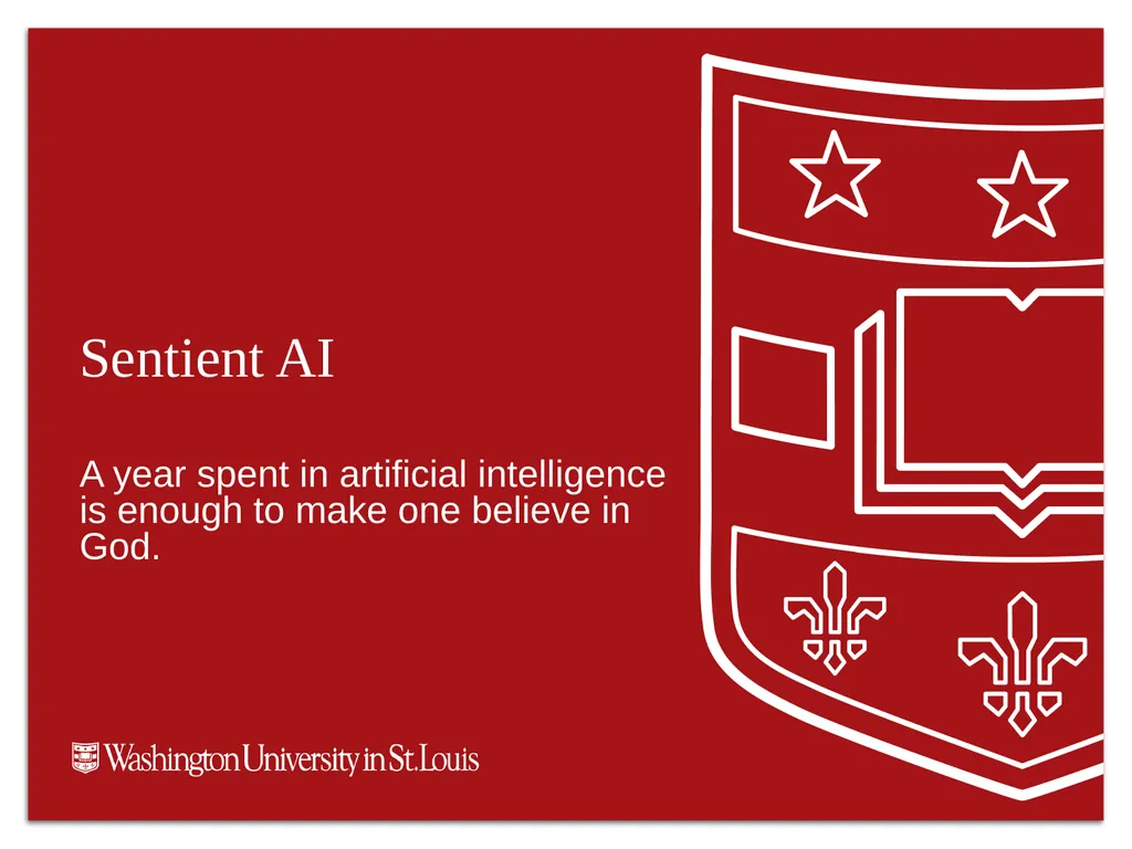 Sentient AI A year spent in artificial - slide 1 of 10