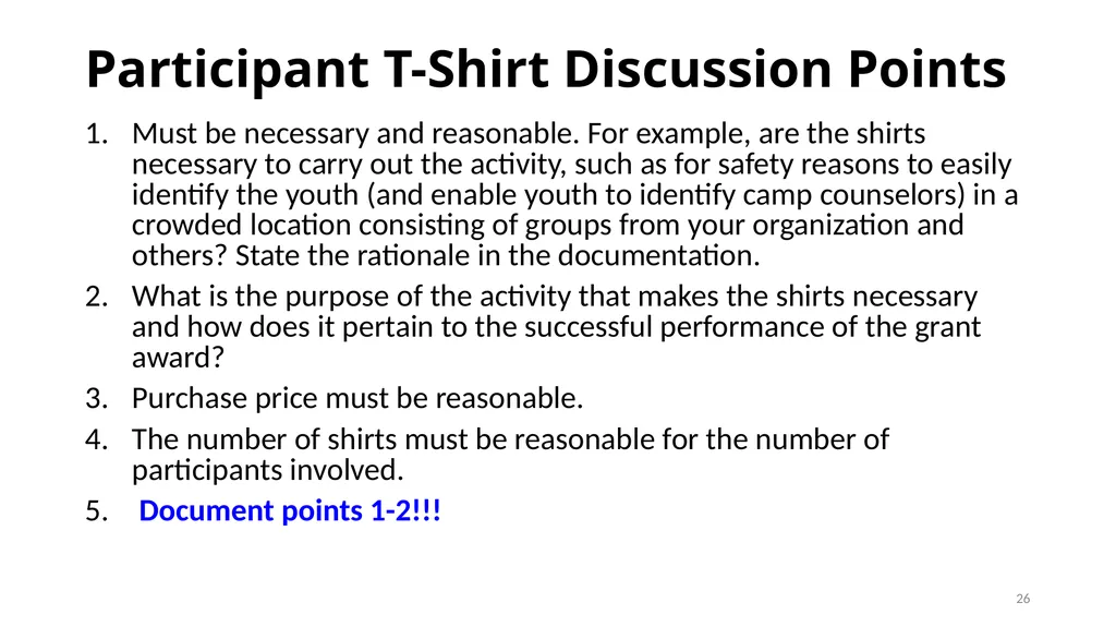 Session 11: Selected Items of Cost Texas Workforce - slide 26 of 38