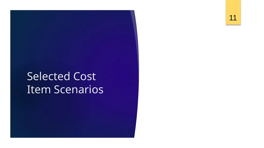 Session 11: Selected Items of Cost Texas Workforce - slide 11 of 38