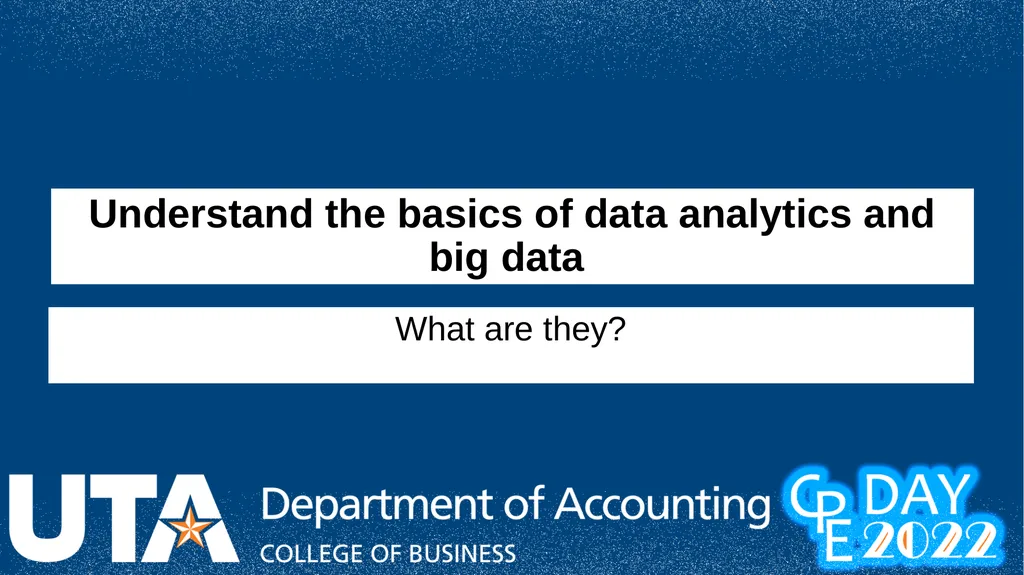Data Analytics and Cognitive Ability: What makes - slide 2 of 41