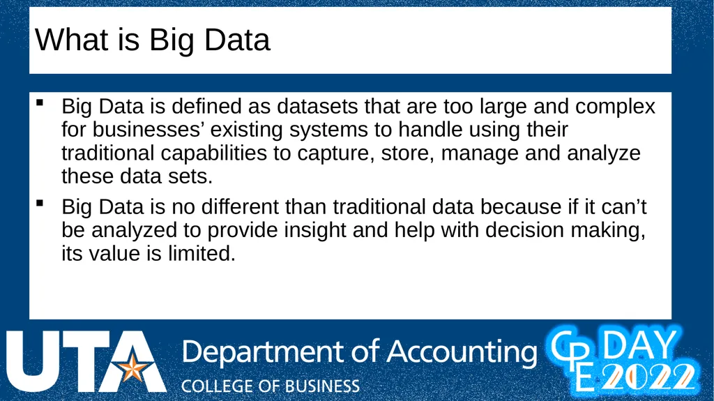 Data Analytics and Cognitive Ability: What makes - slide 3 of 41