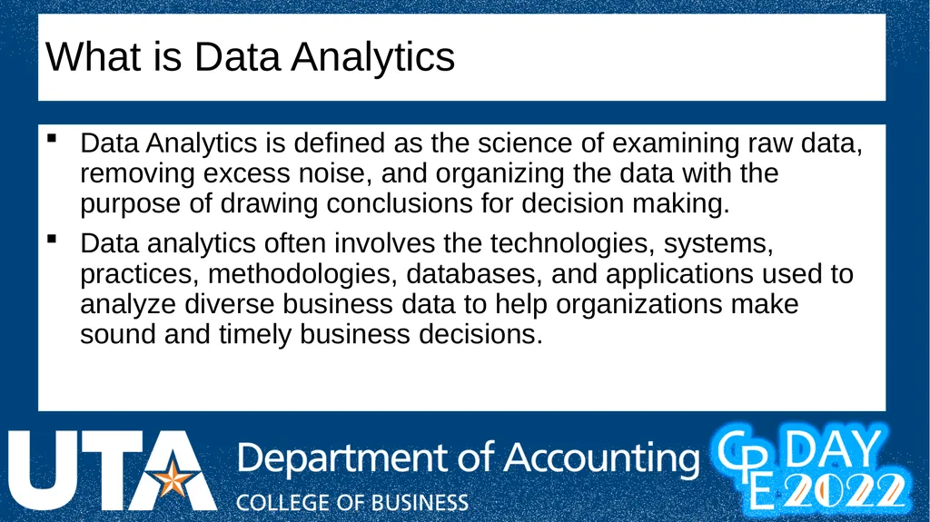 Data Analytics and Cognitive Ability: What makes - slide 5 of 41