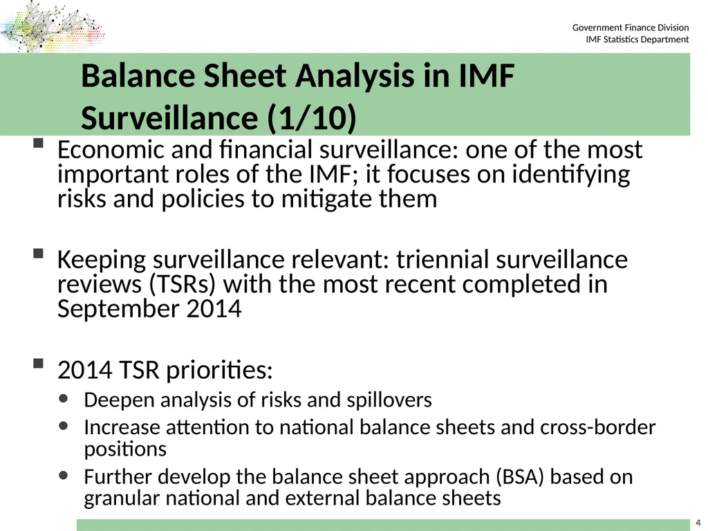 Workshop on the Implementation of the 2008 SNA in - slide 4 of 20