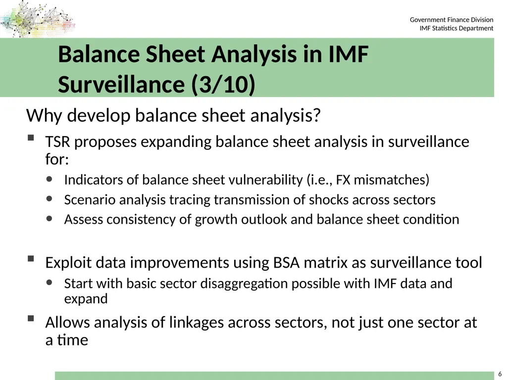 Workshop on the Implementation of the 2008 SNA in - slide 6 of 20