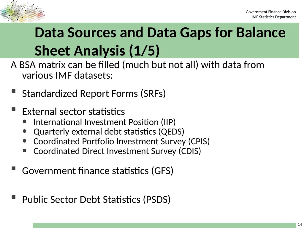 Workshop on the Implementation of the 2008 SNA in - slide 14 of 20