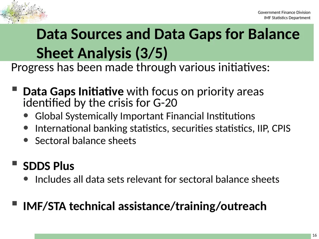 Workshop on the Implementation of the 2008 SNA in - slide 16 of 20