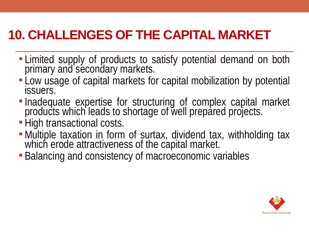 ROLE OF THE CAPITAL MARKET IN LONG TERM - slide 21 of 23