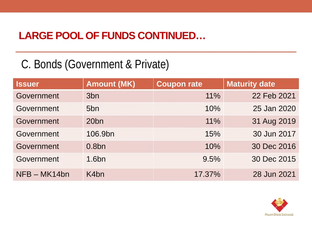 ROLE OF THE CAPITAL MARKET IN LONG TERM - slide 11 of 23