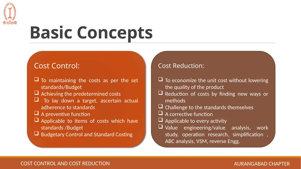 Cost control and Cost reduction EASY TO UNDERSTAND - slide 3 of 15