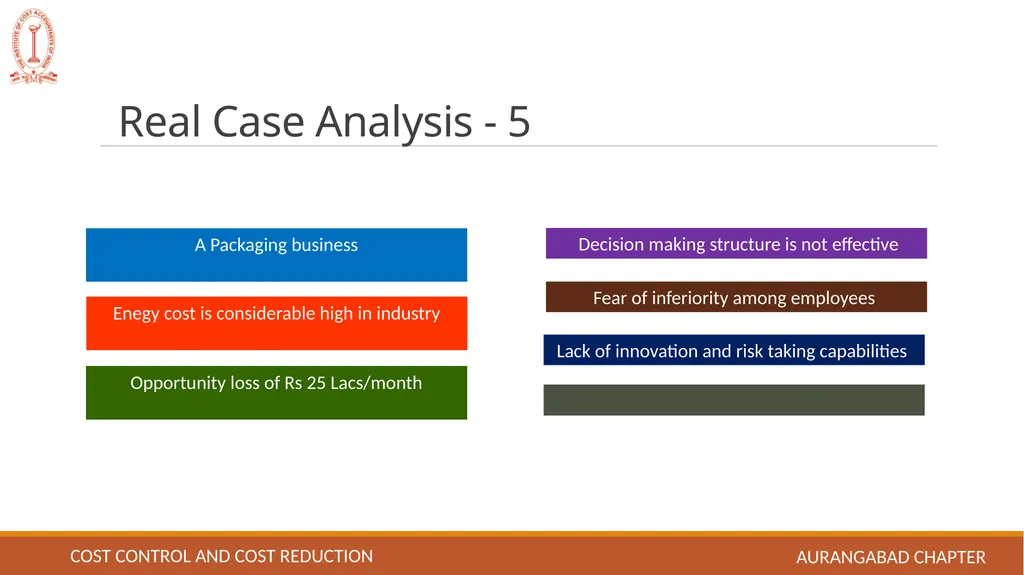 Cost control and Cost reduction EASY TO UNDERSTAND - slide 12 of 15
