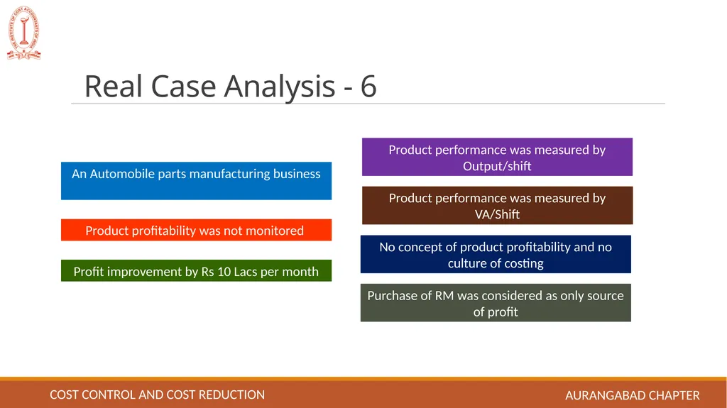 Cost control and Cost reduction EASY TO UNDERSTAND - slide 13 of 15