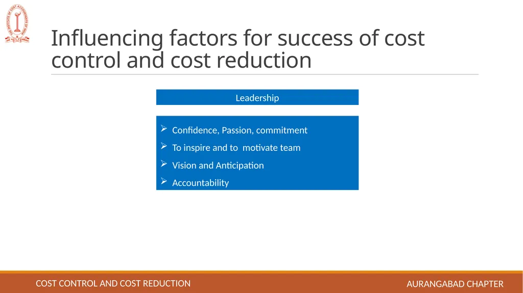 Cost control and Cost reduction EASY TO UNDERSTAND - slide 7 of 15