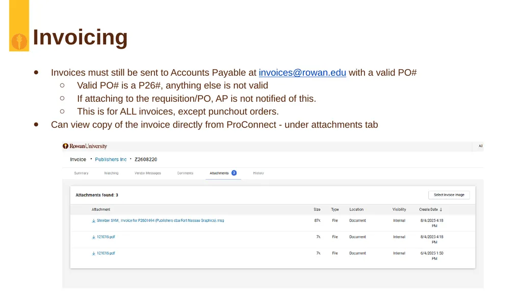 ProConnect Training Presented by Accounts Payable - slide 11 of 18